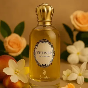 Vetiver Parfum Arabesc pentru femei 100ml, aromă elegantă cu note lemnoase și proaspete.