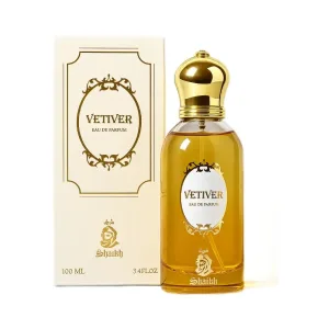 Parfum Arabesc Vetiver by Shaikh pentru femei, creat în Dubai, cu miros rafinat și persistent.
